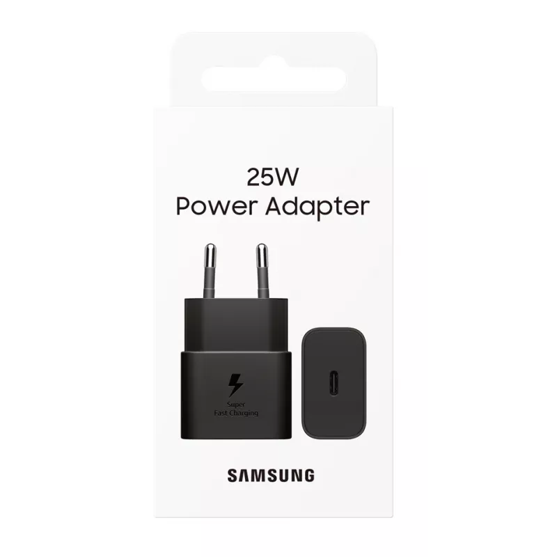 Carregador móvel Samsung EP-T2510NBEGWW universal preto USB carregamento rápido interior