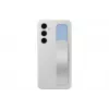 Capa Samsung Galaxy S24 FE Monochromatic cinzento com suporte de mesa