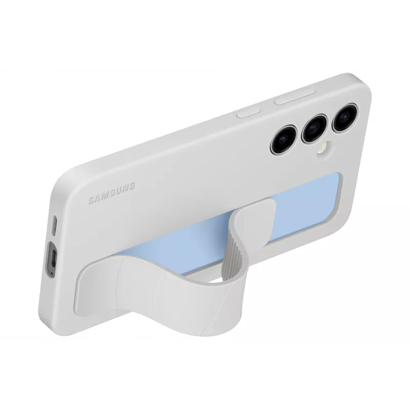 Capa Samsung Galaxy S24 FE Monochromatic cinzento com suporte de mesa