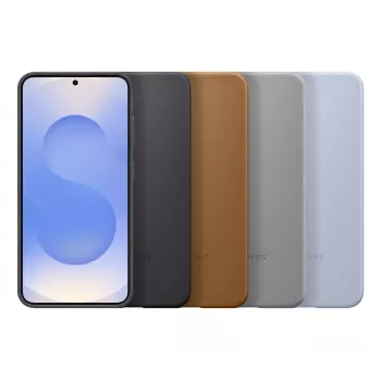 Capa Samsung Kindsuit de pele sintética para Galaxy S25