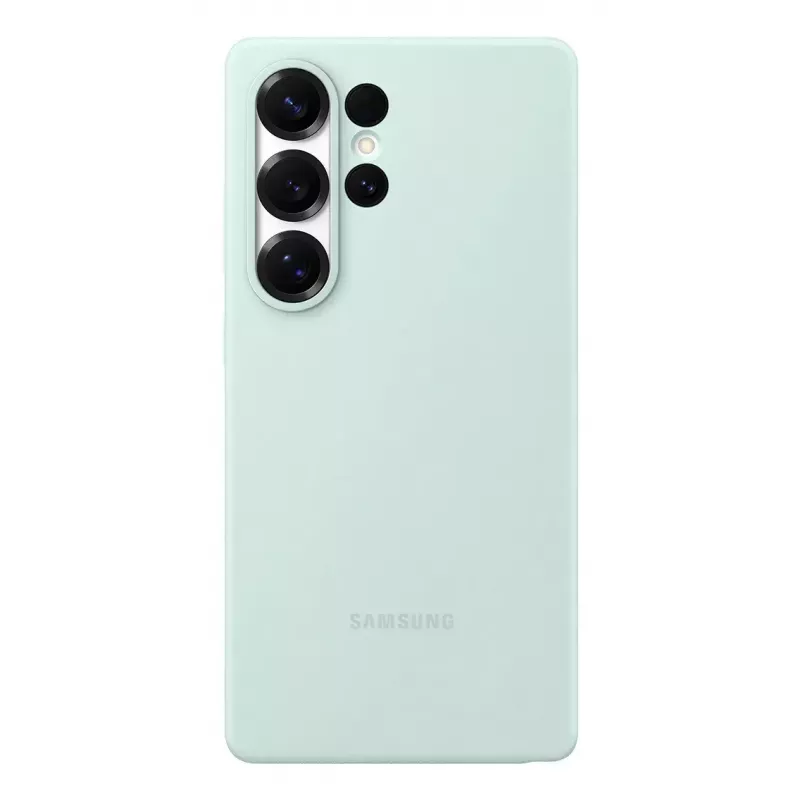 Capa de silicone Samsung Galaxy S25 Ultra cor menta
