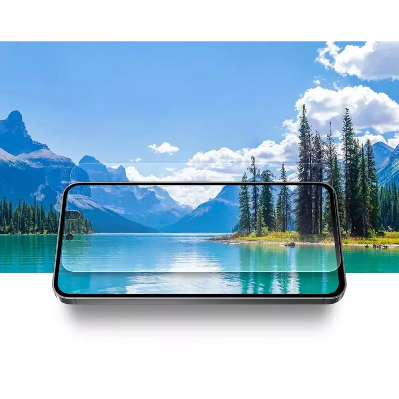 Película protetora de ecrã antirreflexo Samsung para S24 FE resistente a riscos transparente pack de 2