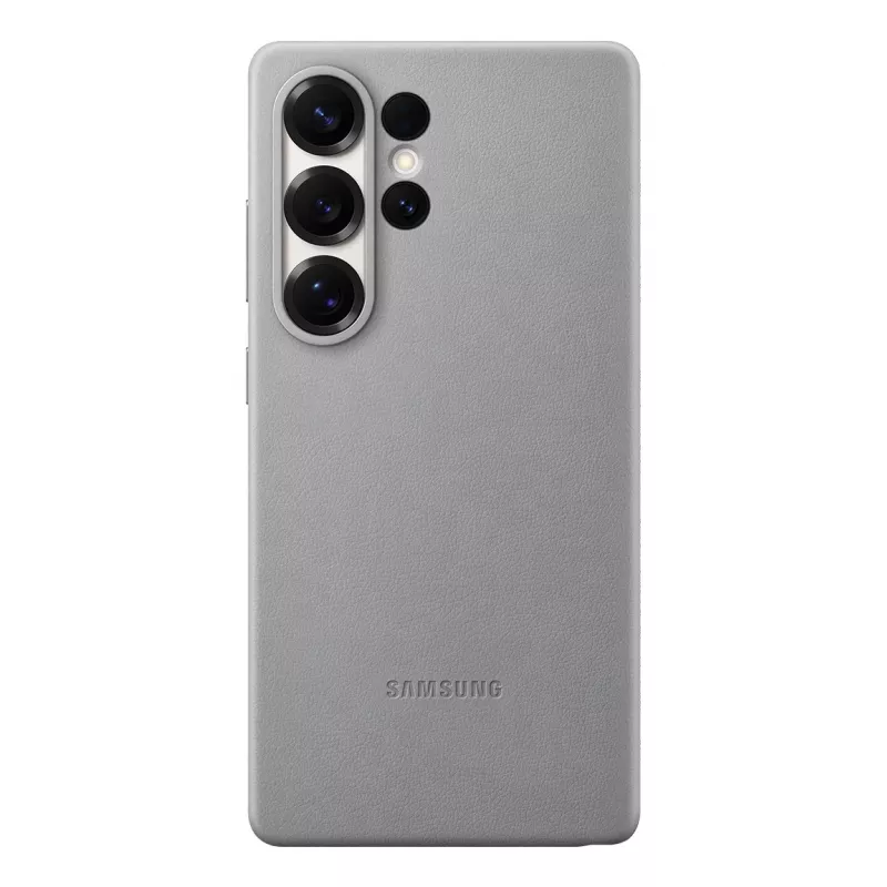 Samsung Kindsuit capa de pele sintética para Galaxy S25, capa, Samsung, Galaxy S25 Ultra, 17,5 cm (6,9 polegadas), cinzento