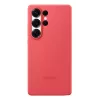Capa Samsung Galaxy S25 Ultra capa de silicone vermelho monocromático