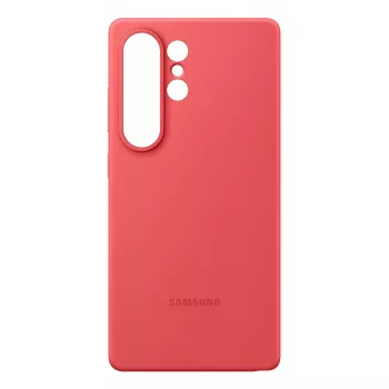 Capa Samsung Galaxy S25 Ultra capa de silicone vermelho monocromático