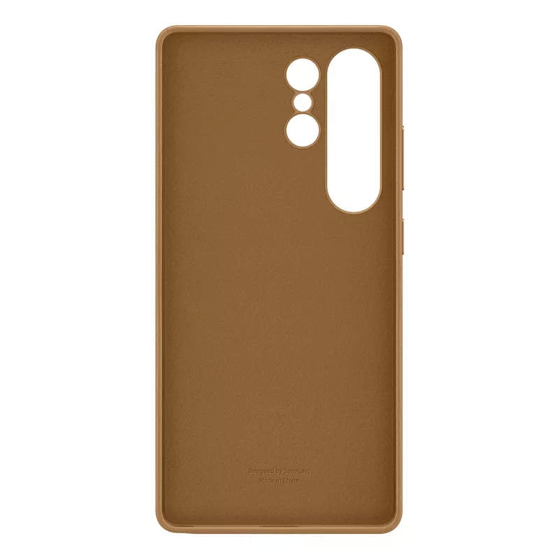 Samsung EF-VS938 Kindsuit capa de pele sintética para Galaxy S25 Ultra, camelo (castanho)
