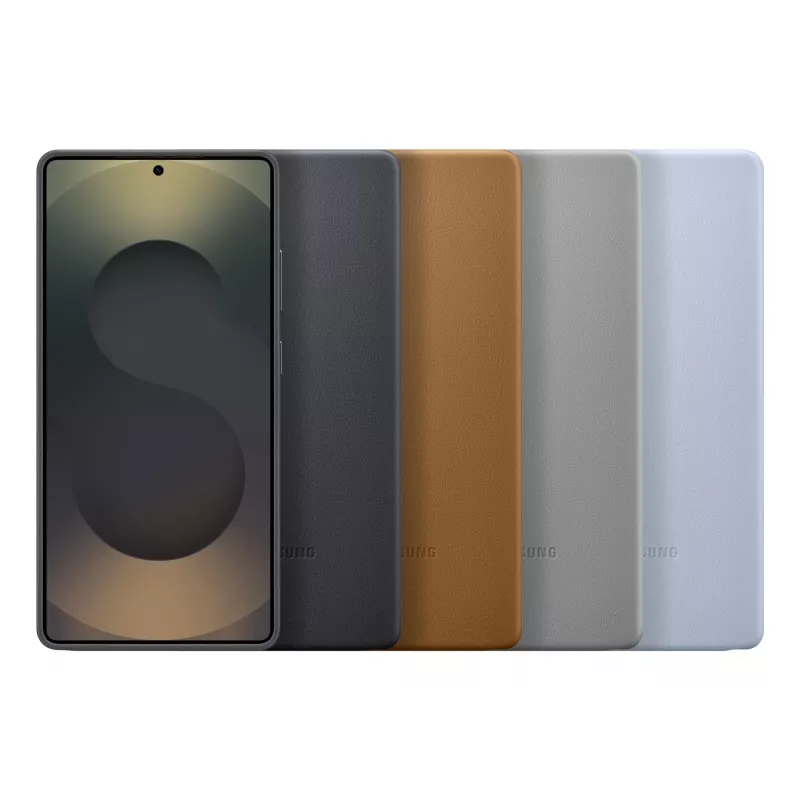 Samsung EF-VS938 Kindsuit capa de pele sintética para Galaxy S25 Ultra, camelo (castanho)