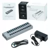i-tec USB 3.0 HUB de carregamento 13 portas + adaptador de corrente 60 W