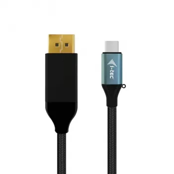 i-tec adaptador de cabo USB-C DisplayPort 4K / 60 Hz 200 cm, 2 m, USB Type-C, DisplayPort, macho, macho, 3840 x 2160 píxeis