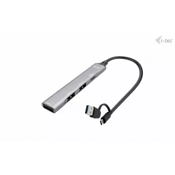 i-tec USB-C/USB-A HUB de metal 1x USB 3.0 + 3x USB 2.0