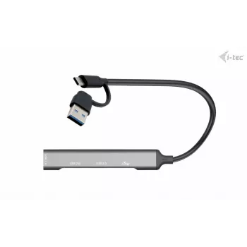 i-tec USB-C/USB-A HUB de metal 1x USB 3.0 + 3x USB 2.0