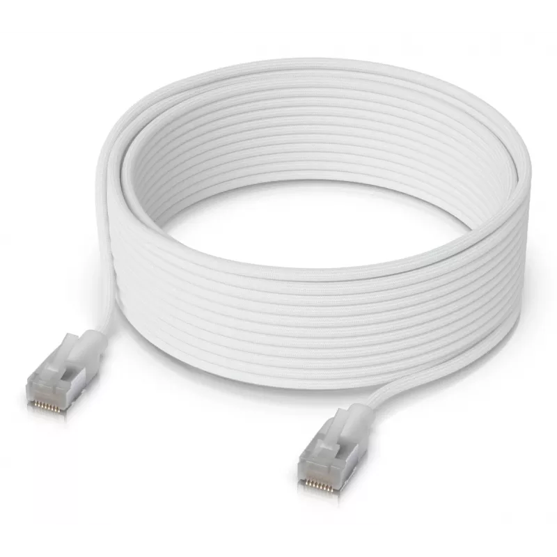 Ubiquiti UniFi Etherlighting Cabo de ligação, 12 m, Cat6, branco (UACC-Cable-Patch-EL-12M-W)
