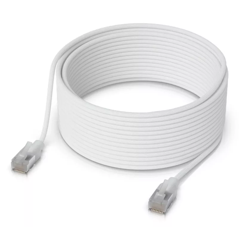 Ubiquiti UniFi Etherlighting cabo patch, 15 m, Cat6, branco (UACC-Cable-Patch-EL-15M-W)