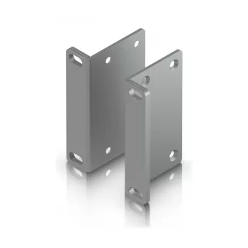 Conjunto de montagem Ubiquiti UACC-Rack-Ear-2U aço galvanizado cinzento