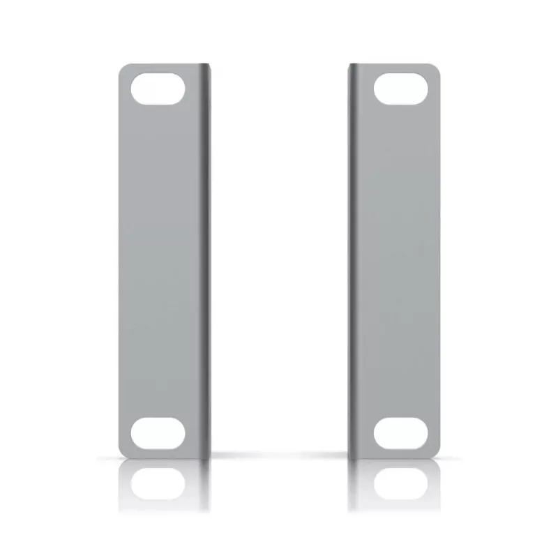 Conjunto de montagem Ubiquiti UACC-Rack-Ear-2U aço galvanizado cinzento