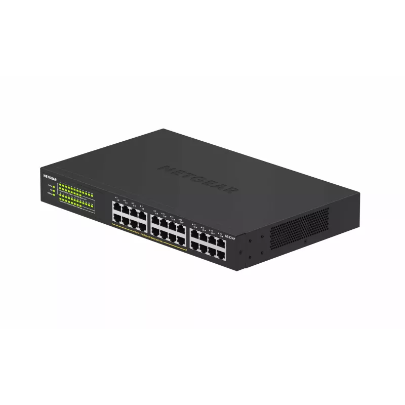 NETGEAR GS324P Não gerido Gigabit Ethernet (10/100/1000) Power over Ethernet (PoE) 1U preto