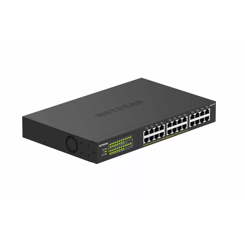 NETGEAR GS324P Não gerido Gigabit Ethernet (10/100/1000) Power over Ethernet (PoE) 1U preto