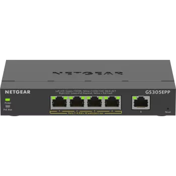 Switch Gerido NETGEAR 5 portas Gigabit Ethernet (GS305EPP)