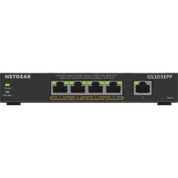 Switch Gerido NETGEAR 5 portas Gigabit Ethernet (GS305EPP)