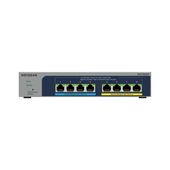 NETGEAR 8 portas Ultra60 PoE++ Multi-Gigabit (2,5G) Ethernet Plus Switch Gerido L2/L3 2.5G Ethernet (100/1000/2500) Power over Ethernet (PoE) cinzento