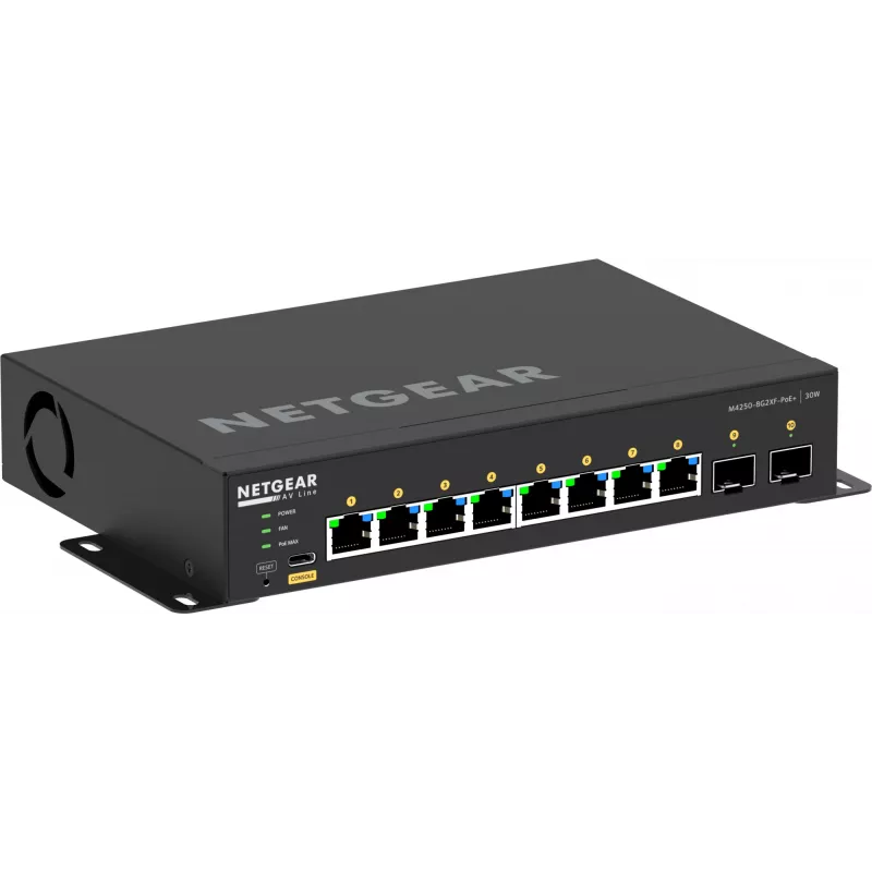 Switch gerido NETGEAR GSM4210PX 8x1G PoE+ 220W 2xSFP+