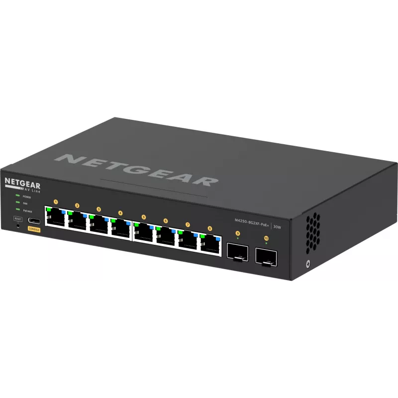 Switch gerido NETGEAR GSM4210PX 8x1G PoE+ 220W 2xSFP+