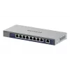 Switch de rede NETGEAR GS108MX-100EUS Unmanaged L2 Gigabit Ethernet (10/100/1000) Montagem em secretária/parede