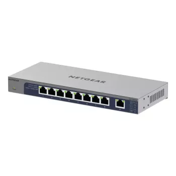 Switch de rede NETGEAR GS108MX-100EUS Unmanaged L2 Gigabit Ethernet (10/100/1000) Montagem em secretária/parede