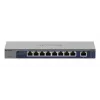 Switch de rede NETGEAR GS108MX-100EUS Unmanaged L2 Gigabit Ethernet (10/100/1000) Montagem em secretária/parede