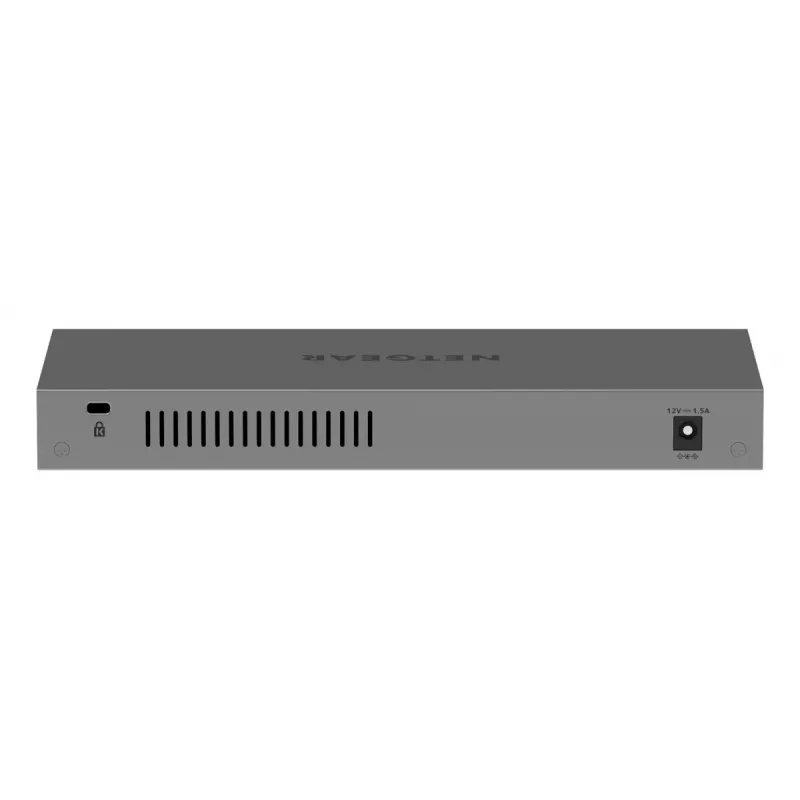 Switch de rede NETGEAR GS108MX-100EUS Unmanaged L2 Gigabit Ethernet (10/100/1000) Montagem em secretária/parede