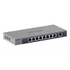 Switch de rede NETGEAR GS108MX-100EUS Unmanaged L2 Gigabit Ethernet (10/100/1000) Montagem em secretária/parede