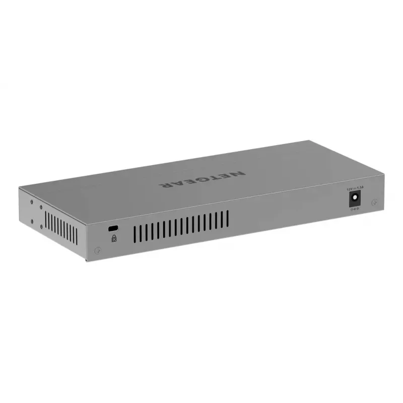 Switch de rede NETGEAR GS108MX-100EUS Unmanaged L2 Gigabit Ethernet (10/100/1000) Montagem em secretária/parede