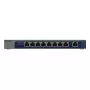 Switch de rede NETGEAR GS108MX-100EUS Unmanaged L2 Gigabit Ethernet (10/100/1000) Montagem em secretária/parede