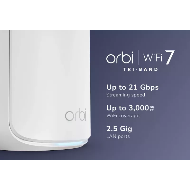 NETGEAR Orbi 870 Tri-Band (2,4 GHz / 5 GHz / 6 GHz) Wi-Fi 7 (802.11be) Branco 4 Interno