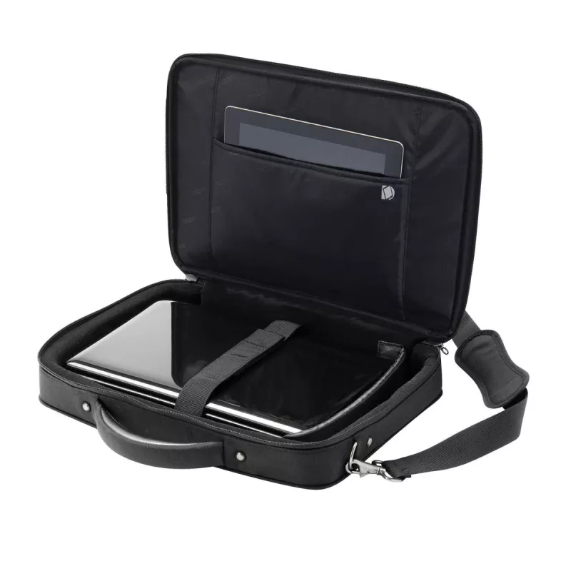 DICOTA Eco Multi Compact - Bolsa para portátil 14-15.6in - Preto / 600d Rpet Poliéster