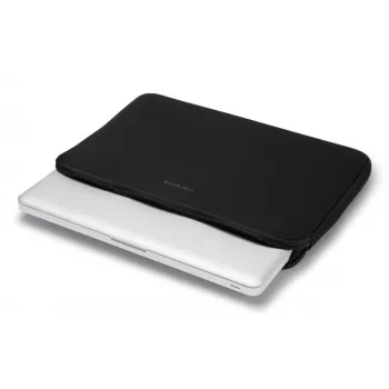 DICOTA Perfect Skin - Capa para portátil 10-11.6 polegadas - Preto / Neoprene sintético com tecido exterior 100 % reciclado
