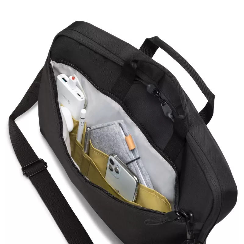 DICOTA slim Eco Motion - Mala para portátil 14-15,6 polegadas - Preto / 600d Rpe Poliéster