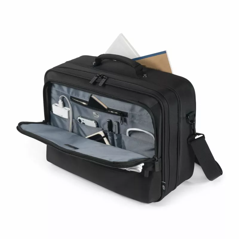 DICOTA Eco Multi Core - Mala para portátil 14-16 polegadas - Preto / 300d 100% PET-poliéster reciclado