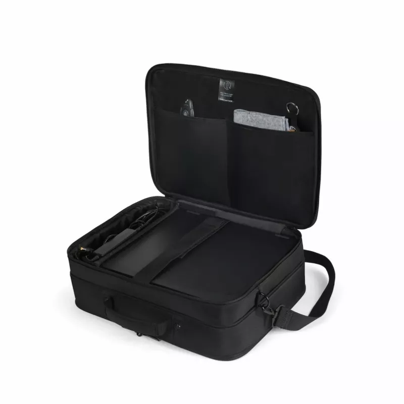 DICOTA Eco Multi Core - Mala para portátil 14-16 polegadas - Preto / 300d 100% PET-poliéster reciclado