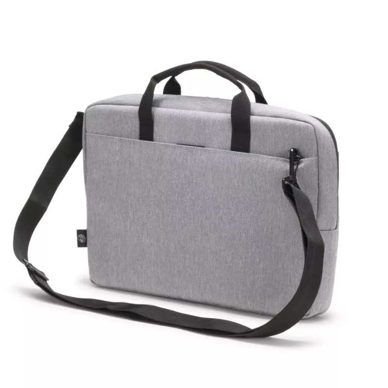DICOTA slim Eco Motion - Mala para portátil 14-15.6in - Cinzento claro / 600d Rpe Poliéster