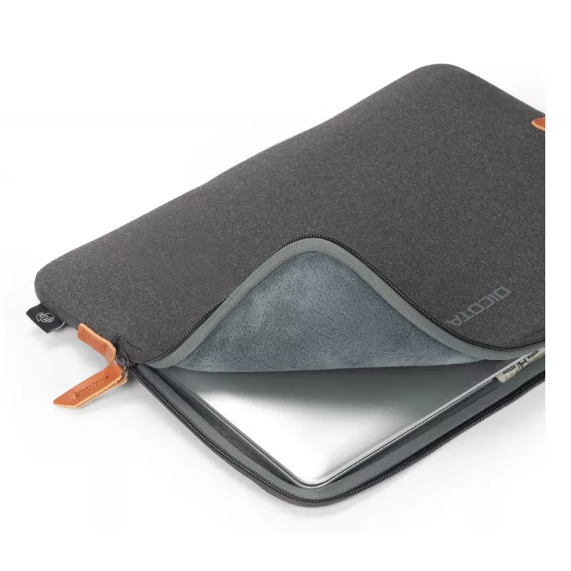 DICOTA Skin Urban Antracite – Capa para MacBook 14 polegadas – Antracite / Tecido de neoprene de poliéster reciclado