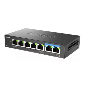 Switch não gerido D-Link 7 portas Multi-Gigabit