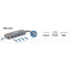 Hub USB D-Link DUB-2340 USB-C 4 portas USB 3.0 Power Delivery 60W