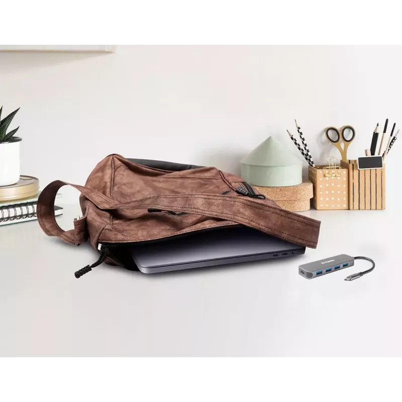 Hub USB D-Link DUB-2340 USB-C 4 portas USB 3.0 Power Delivery 60W
