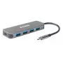 Hub USB D-Link DUB-2340 USB-C 4 portas USB 3.0 Power Delivery 60W