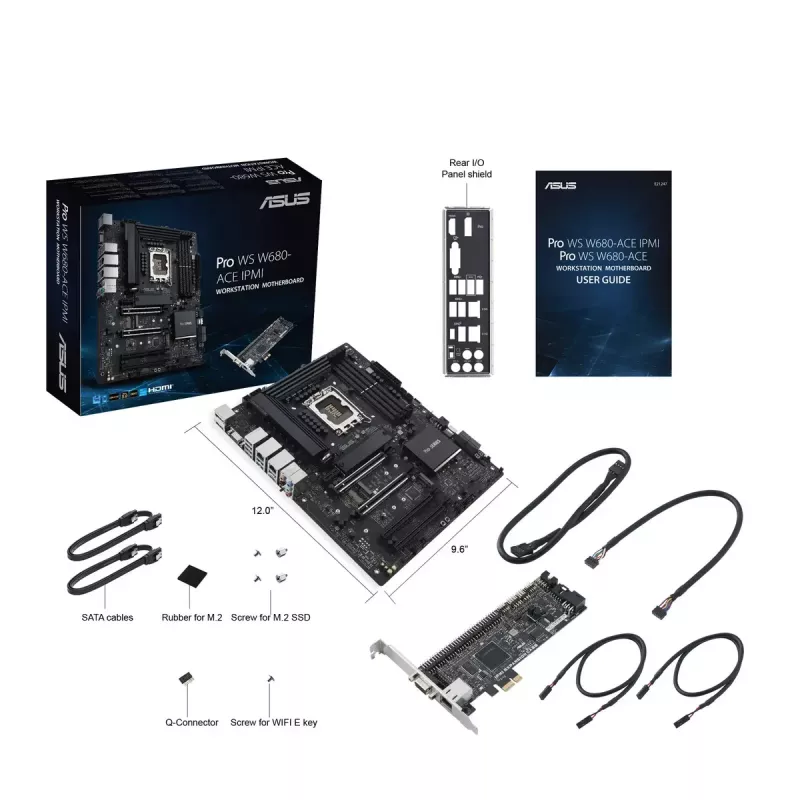 Placa-mãe ASUS PRO WS W680-ACE IPMI Intel W680 LGA 1700 ATX