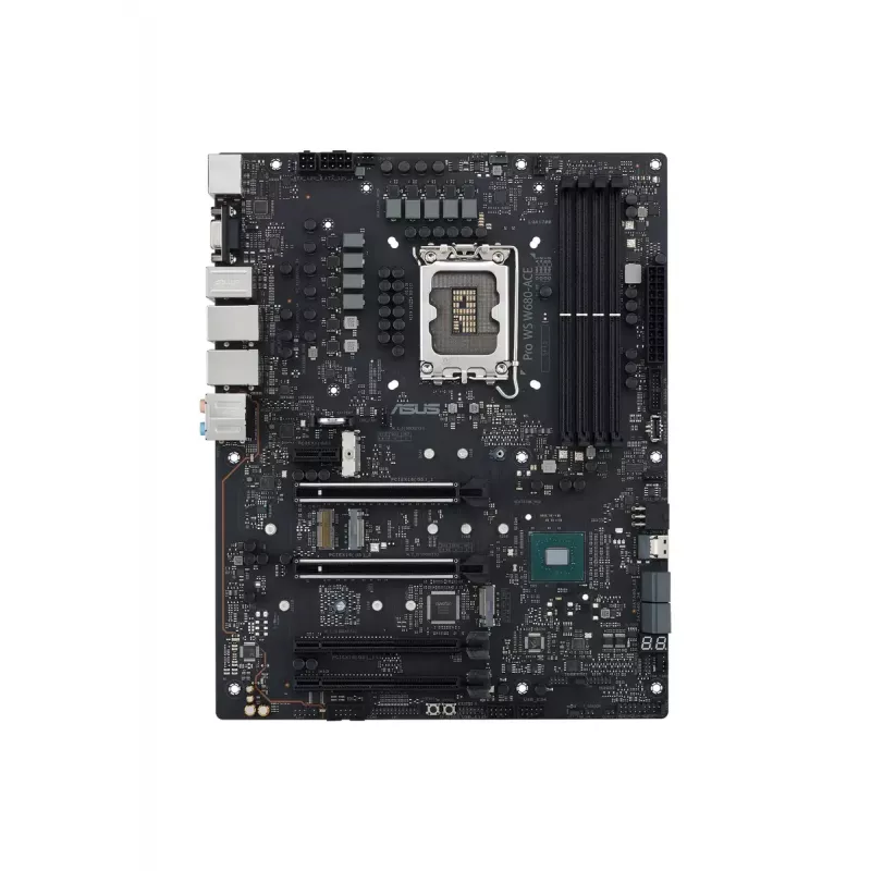ASUS PRO WS W680-ACE placa-mãe, Intel W680, LGA 1700, ATX, DDR5 ECC até 128 GB, M.2 NVMe, RAID 0/1/5/10, 2x LAN de 2,5 Gigabit, USB-C 3.2 Gen 2x2