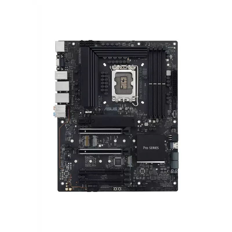 ASUS PRO WS W680-ACE placa-mãe, Intel W680, LGA 1700, ATX, DDR5 ECC até 128 GB, M.2 NVMe, RAID 0/1/5/10, 2x LAN de 2,5 Gigabit, USB-C 3.2 Gen 2x2