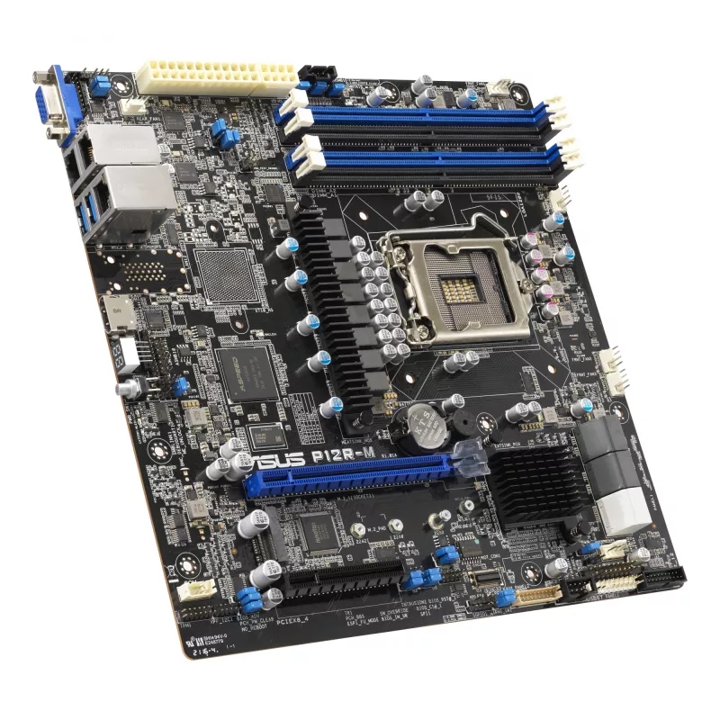 ASUS P12R-M motherboard para servidor, micro ATX, LGA 1200, Intel C252
