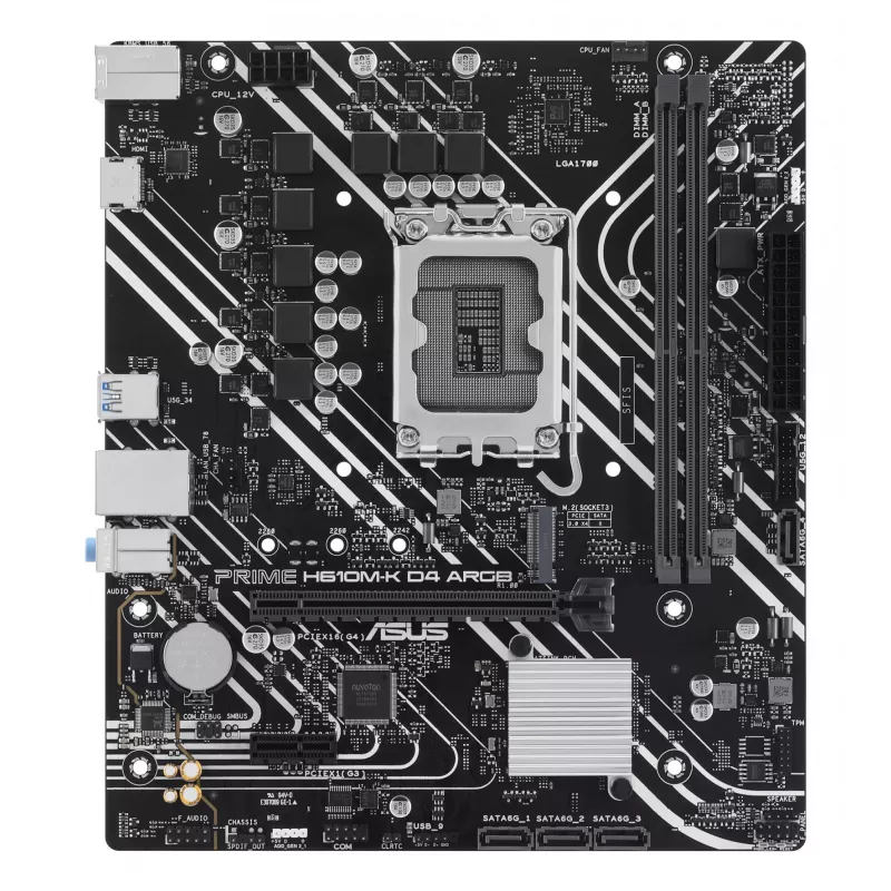 ASUS PRIME H610M-K D4 ARGB Intel H610 LGA 1700 micro ATX